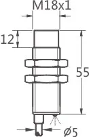 凯基特 电感式接近开关传感器四线24v金属感应器NPN/PNP常开常闭可切换 SC1204-KP2(NPN/PNP+常开/常闭可