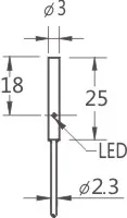 Ф3Ф4M4M5微小型电感式金属接近开关传感器NPN/PNP直流三线DC24V