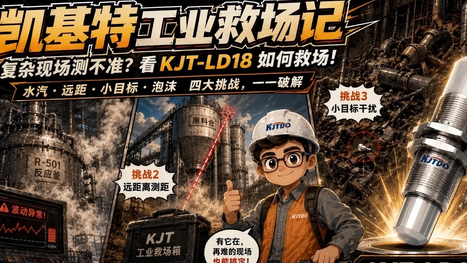 凯基特工业救场记｜KJT-LD18毫米波雷达复杂现场救场英雄
