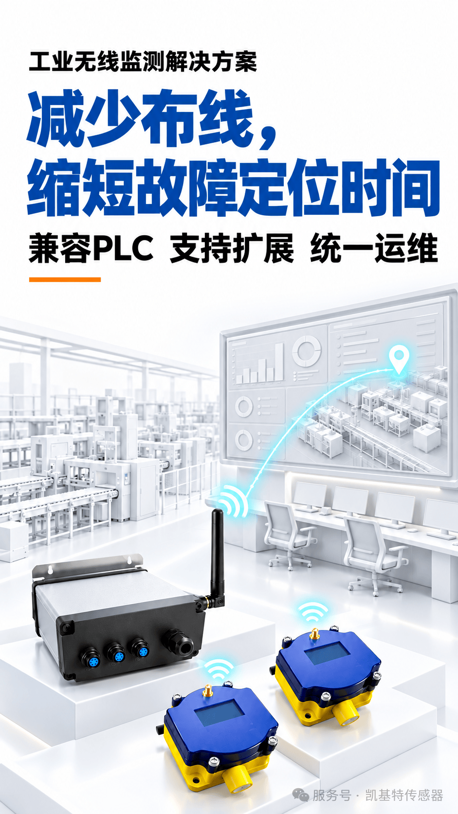 解决方案 | 分散设备难布线？凯基特无线监测方案实现集中管理！