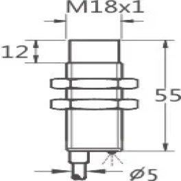 凯基特 NPN/PNP常开/常闭型10-30V供电12mm接近开关感应式光电传感器三线