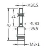M5超小型接近开关插件式